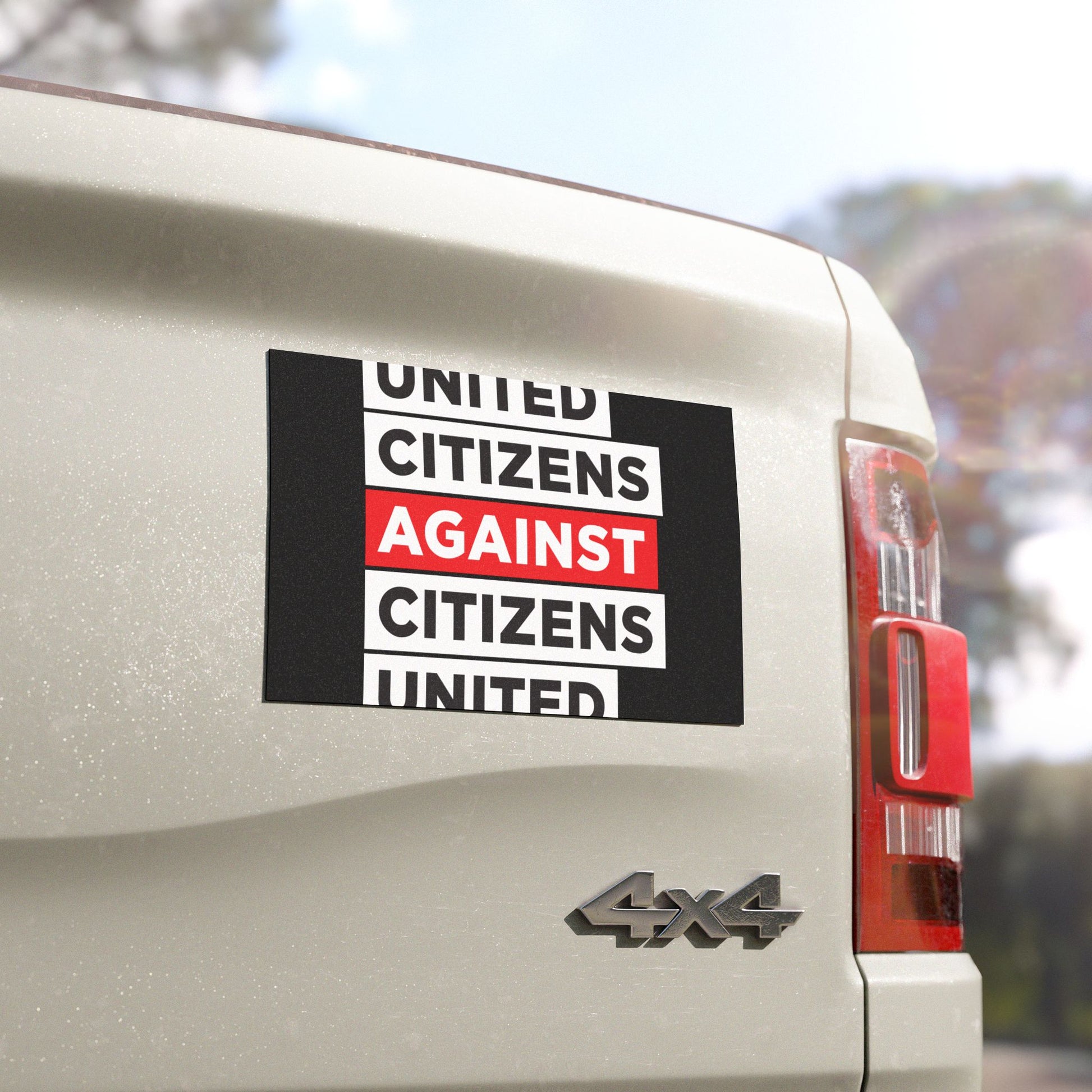 United Citizens Against Citizens United - Car Magnet - Free Oppression