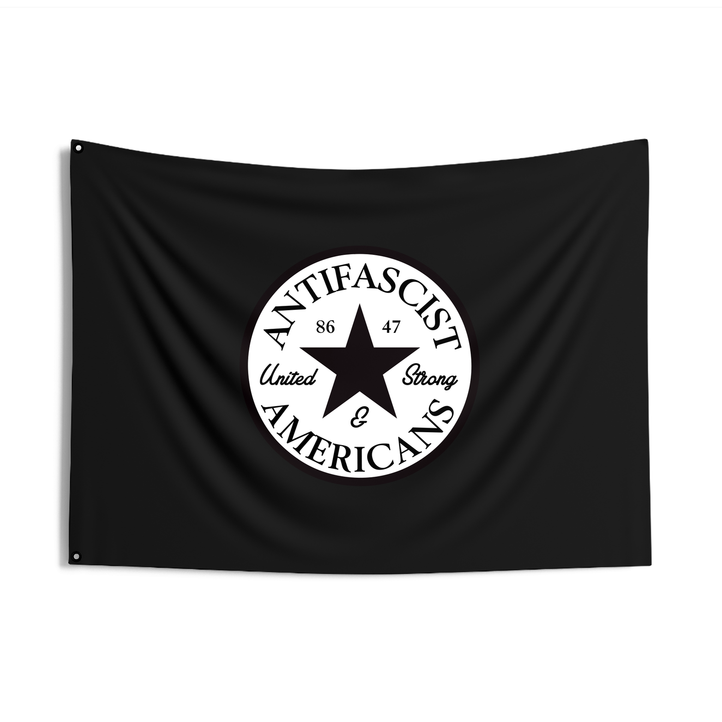 Drapeau double face des Américains antifascistes