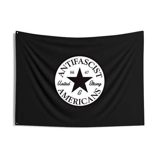 Drapeau double face des Américains antifascistes
