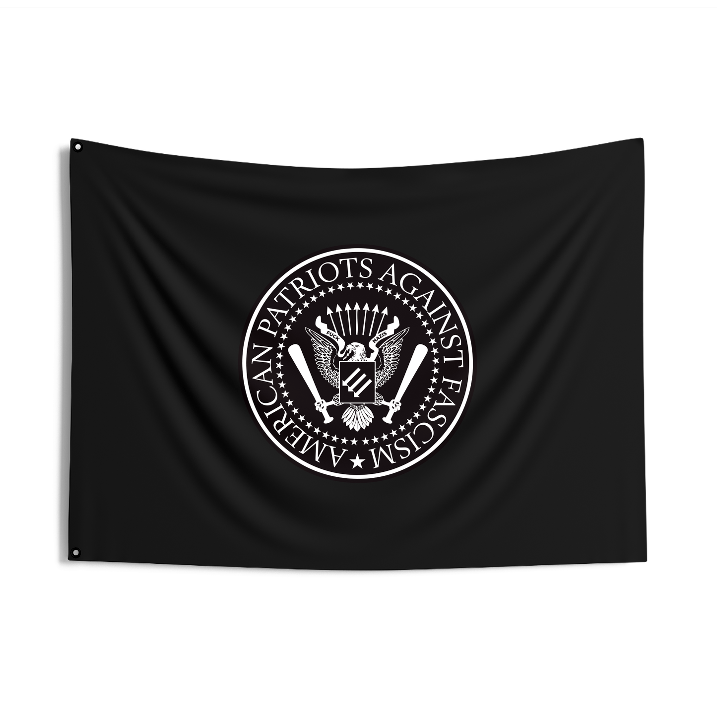Drapeau double face des Patriotes américains contre le fascisme