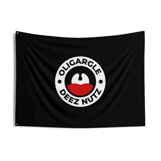 Oligargle Deez Nutz Drapeau double face