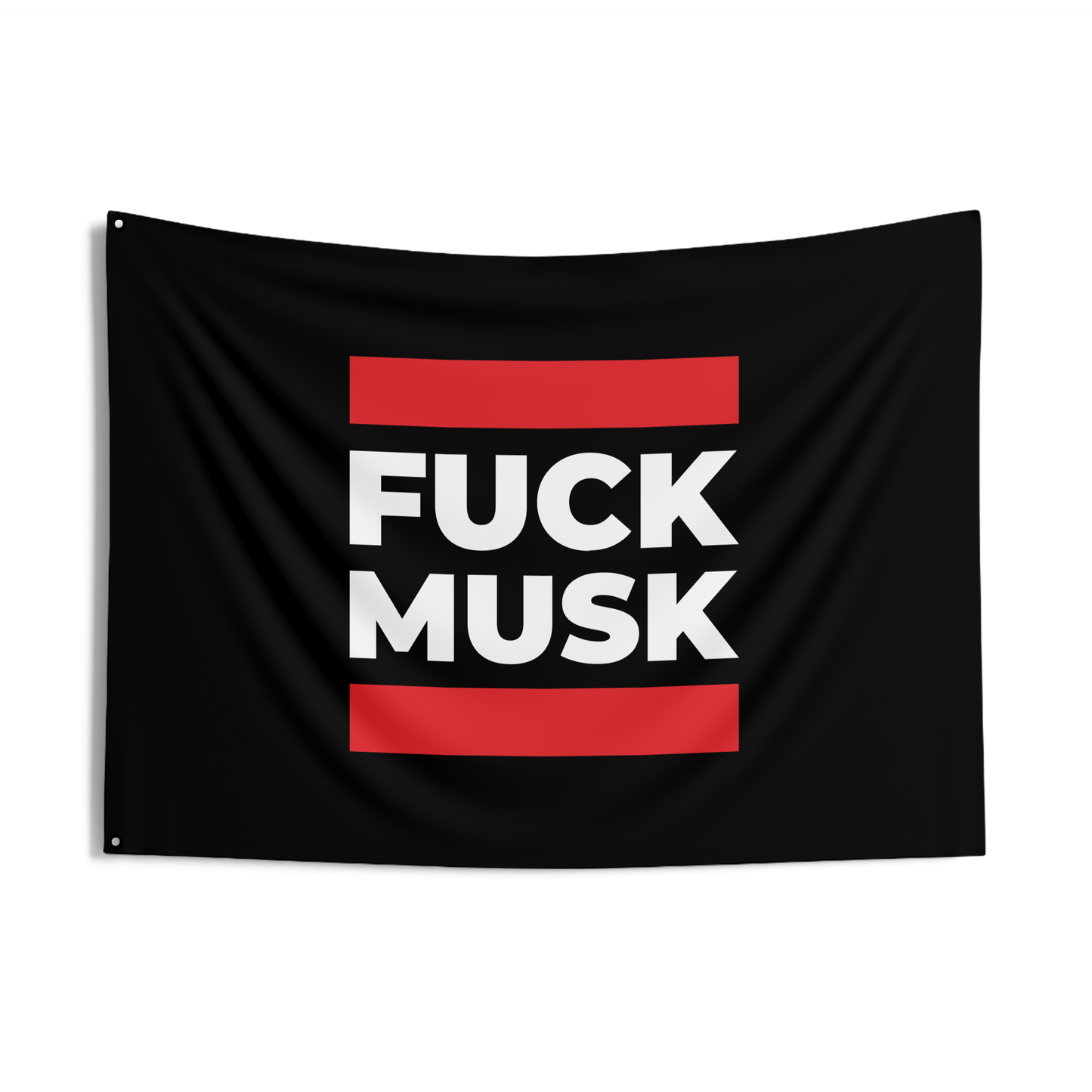 Drapeau double face « Fuck Musk »