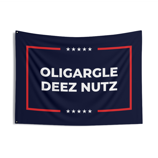 Oligargle Deez Nutz Double Sided Flag