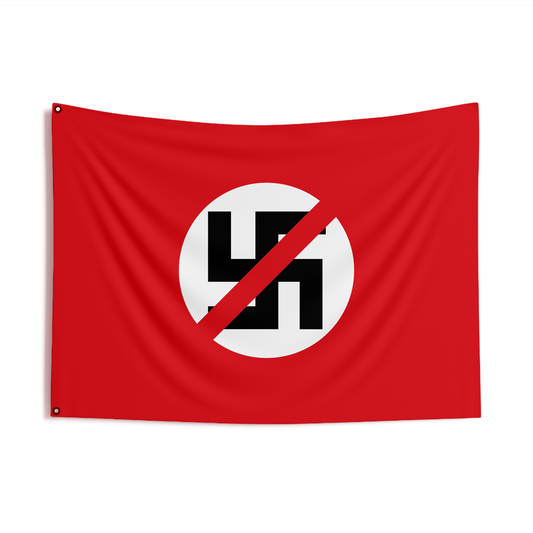 Drapeau anti-nazi double face
