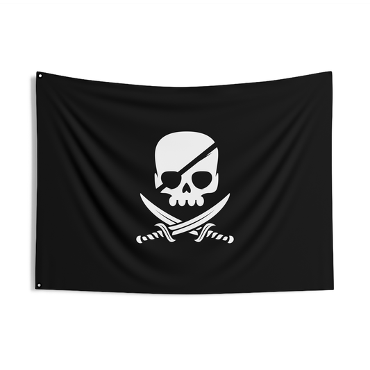Drapeau double face crâne de pirate