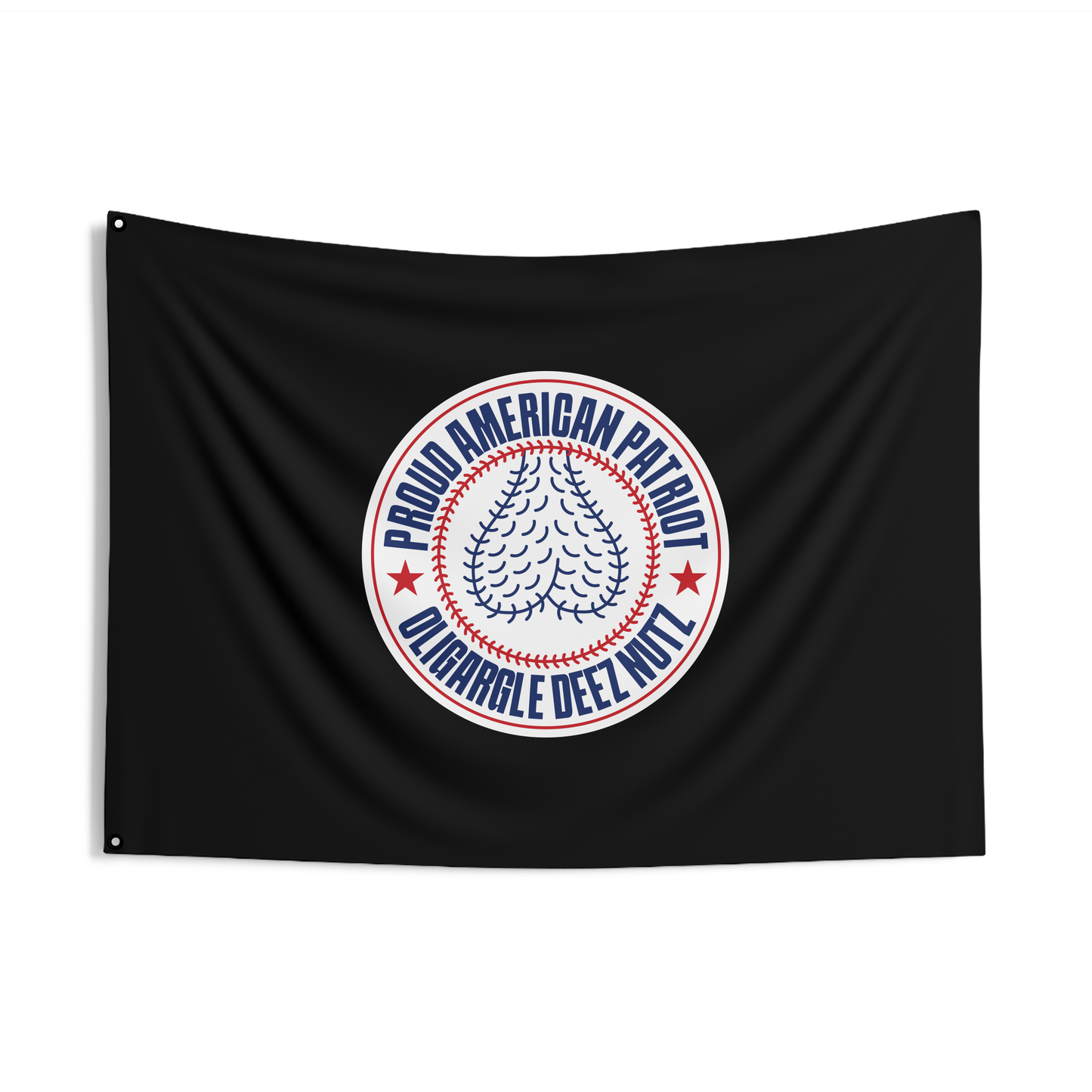 Proud American Patriot Oligargle Deez Nutz Double Sided Flag