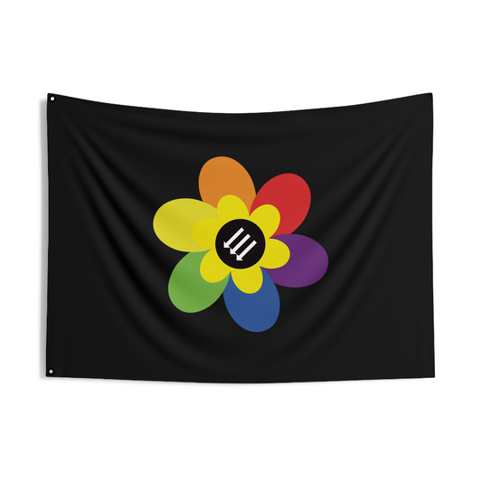 Flower Power Double Sided Flag