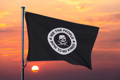 We The People Bow To No Kings Double Sided Flag