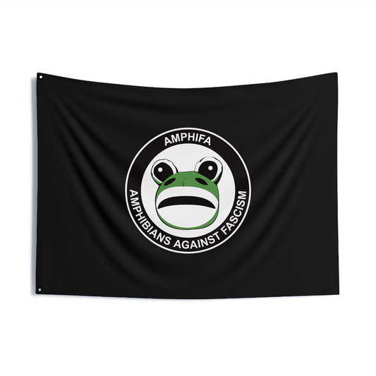 Amphifa Amphibians Against Fascism – Double Sided Flag