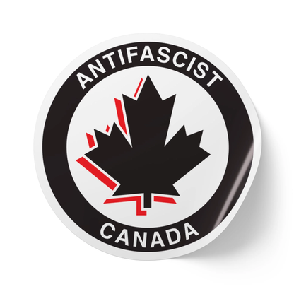 Antifascist Canada – Round Vinyl Sticker