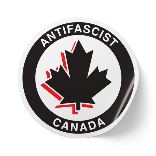 Antifascist Canada – Round Vinyl Sticker