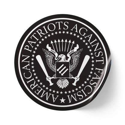 American Patriots Against Fascism – Round Vinyl Sticker