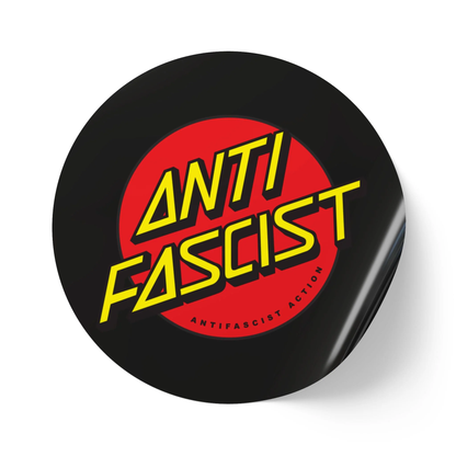 Antifascist Action – Round Vinyl Sticker