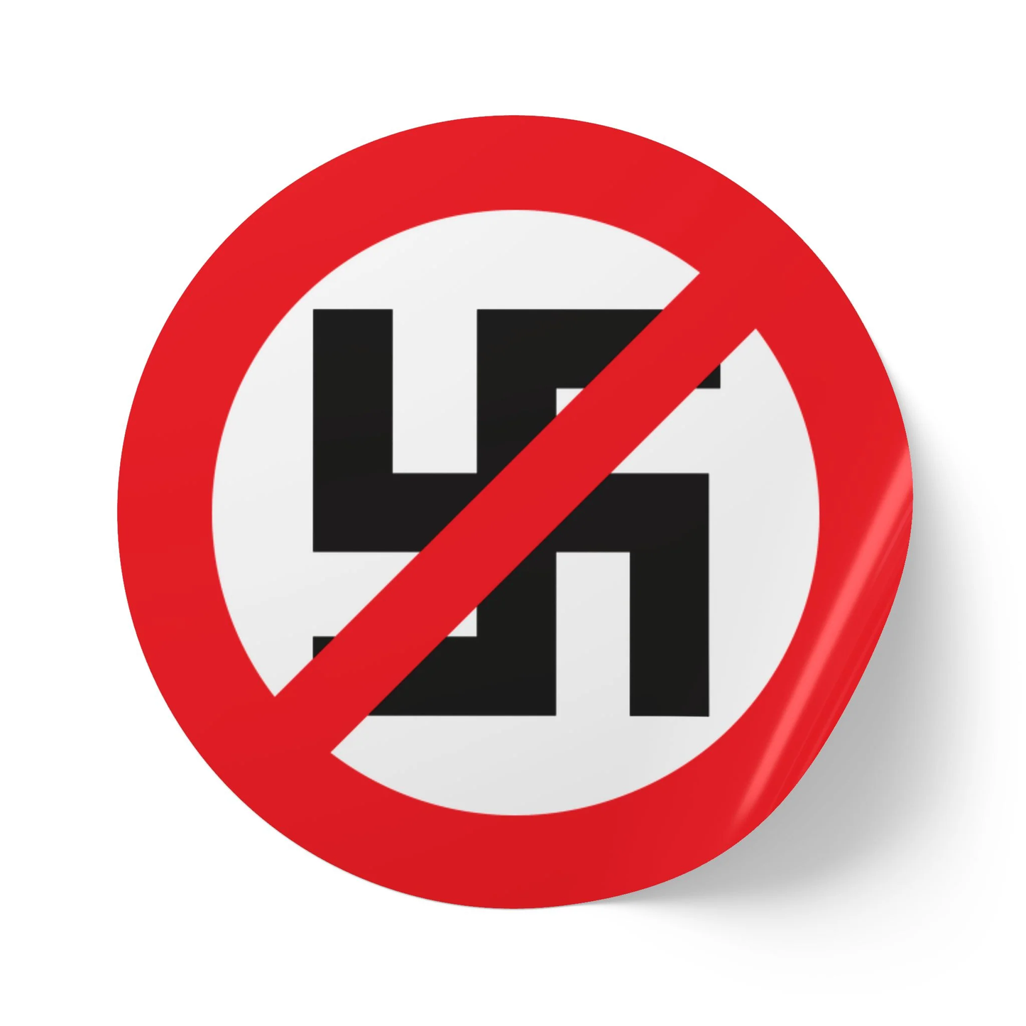 Anti-Nazi – Round Vinyl Sticker