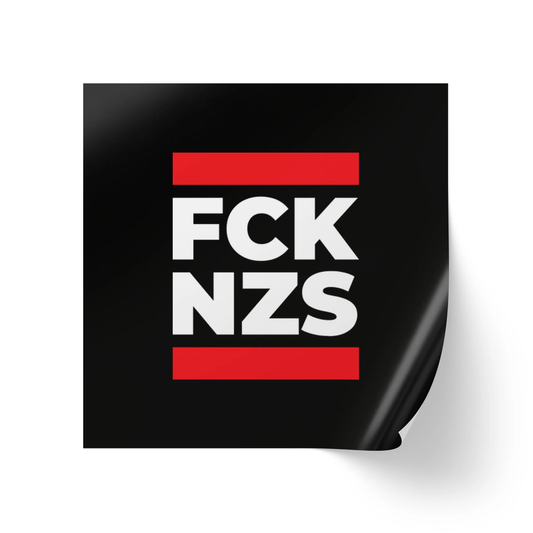 FCK NZS - Square Stickers - Anti Trump No Kings Protest Decal