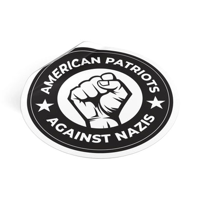 American Patriots Against Nazis - Round Vinyl Stickers - Free Oppression