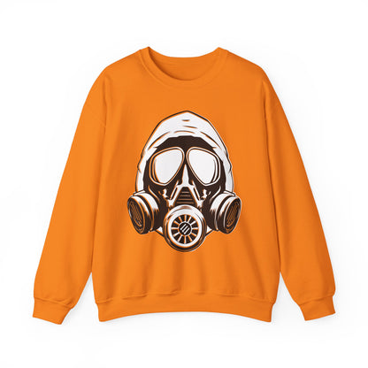 Hooded Antifa Gasmask Three Arrows - Sweatshirt