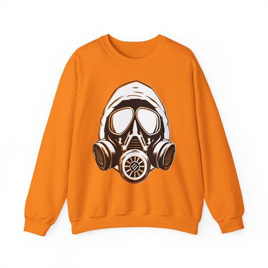 Hooded Antifa Gasmask Three Arrows - Sweatshirt