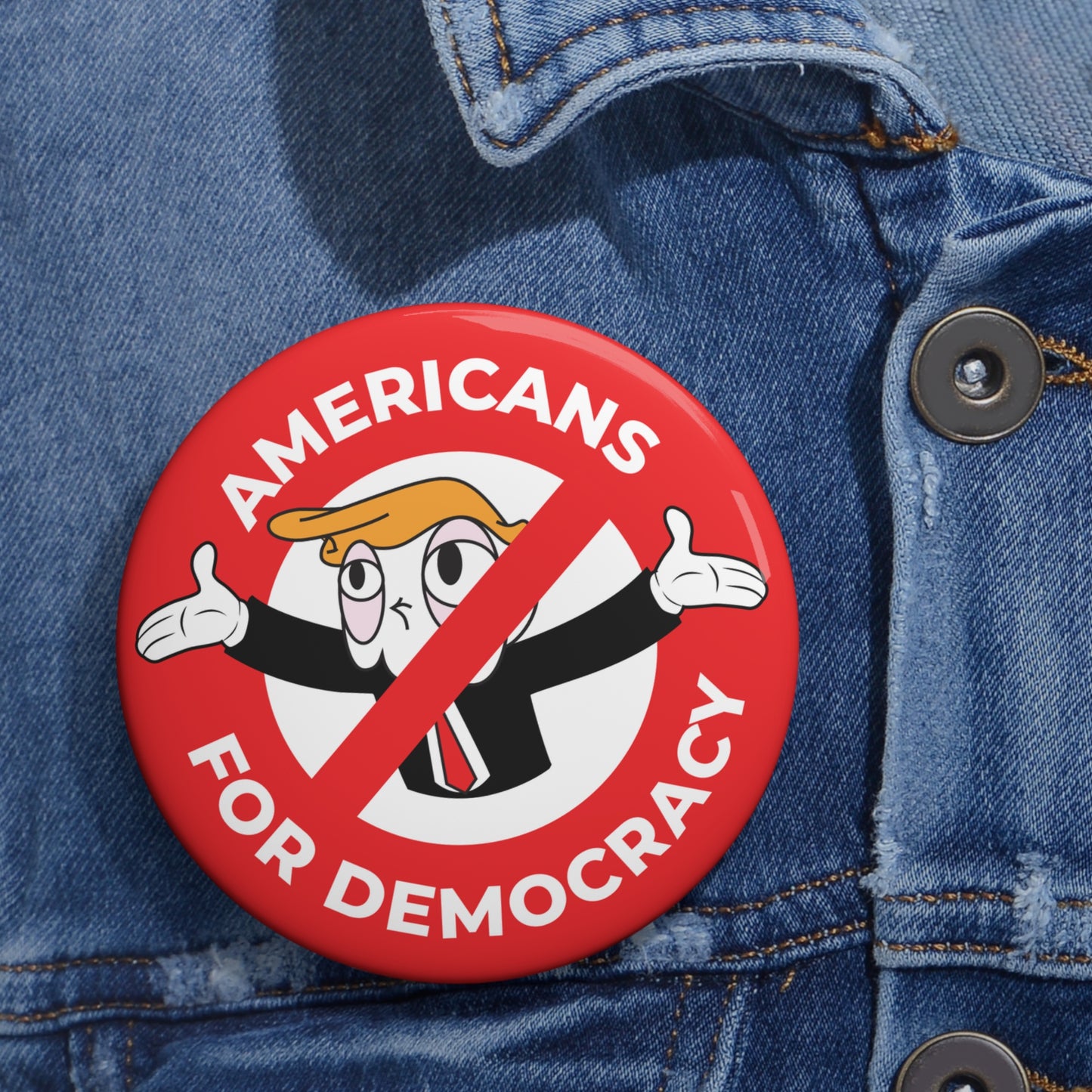 Américains pour la démocratie - Pin's