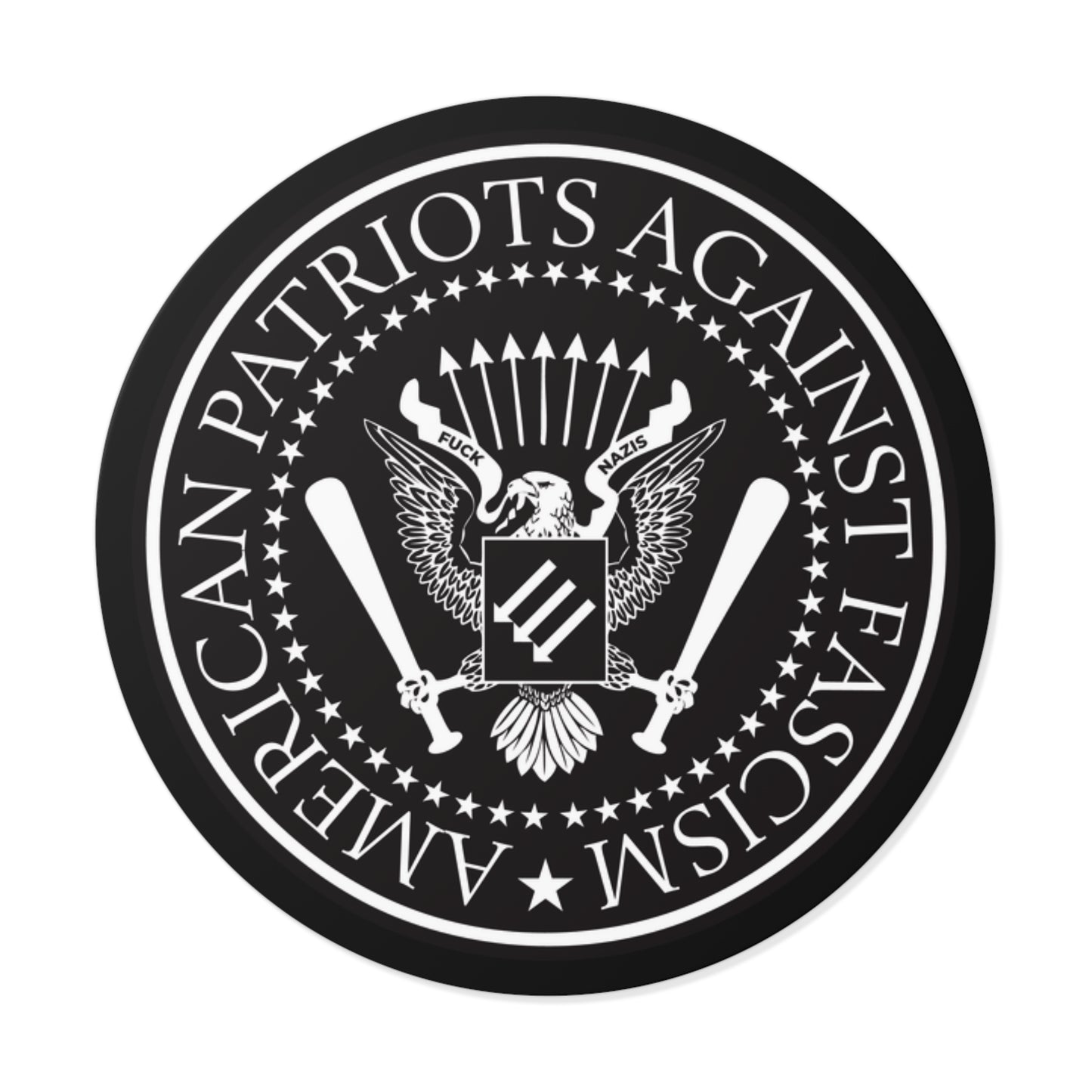 American Patriots Against Fascism – Round Vinyl Sticker