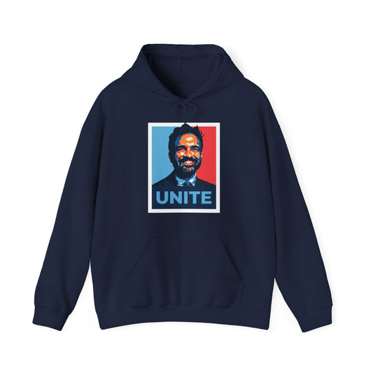 Zohran Mamdani Unite - Hoodie - Illustrated Obama Hope Style