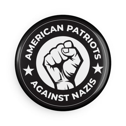 American Patriots Against Nazis - Round Button Magnet - 1 & 10 pcs - Free Oppression