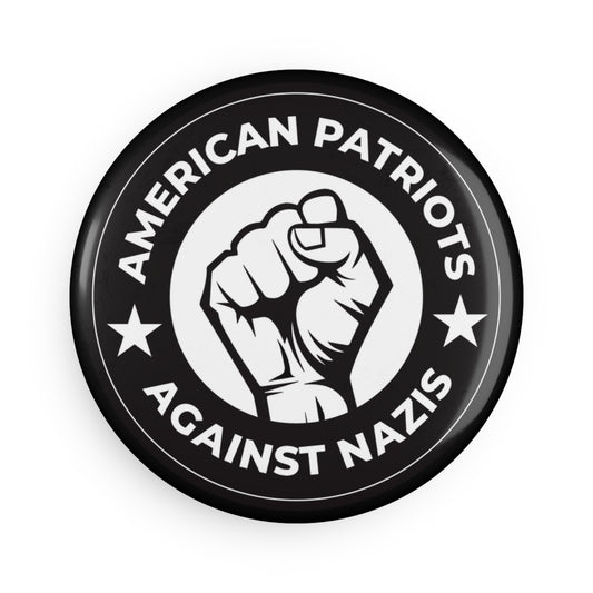 American Patriots Against Nazis - Round Button Magnet - 1 & 10 pcs - Free Oppression