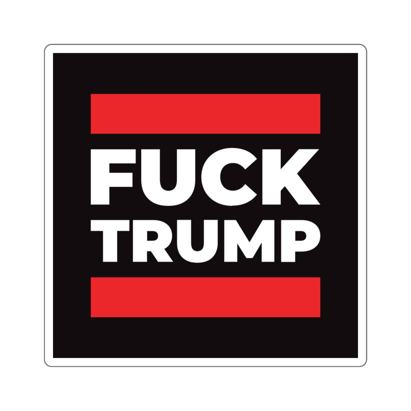 Fuck Trump - Square Stickers - Free Oppression