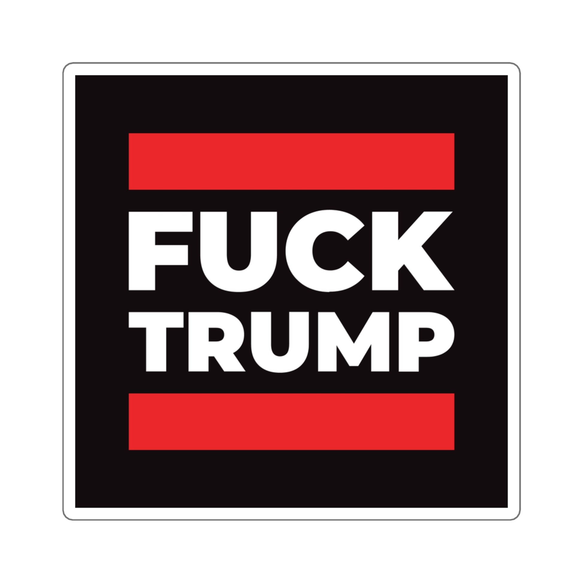 Fuck Trump - Square Stickers - Free Oppression