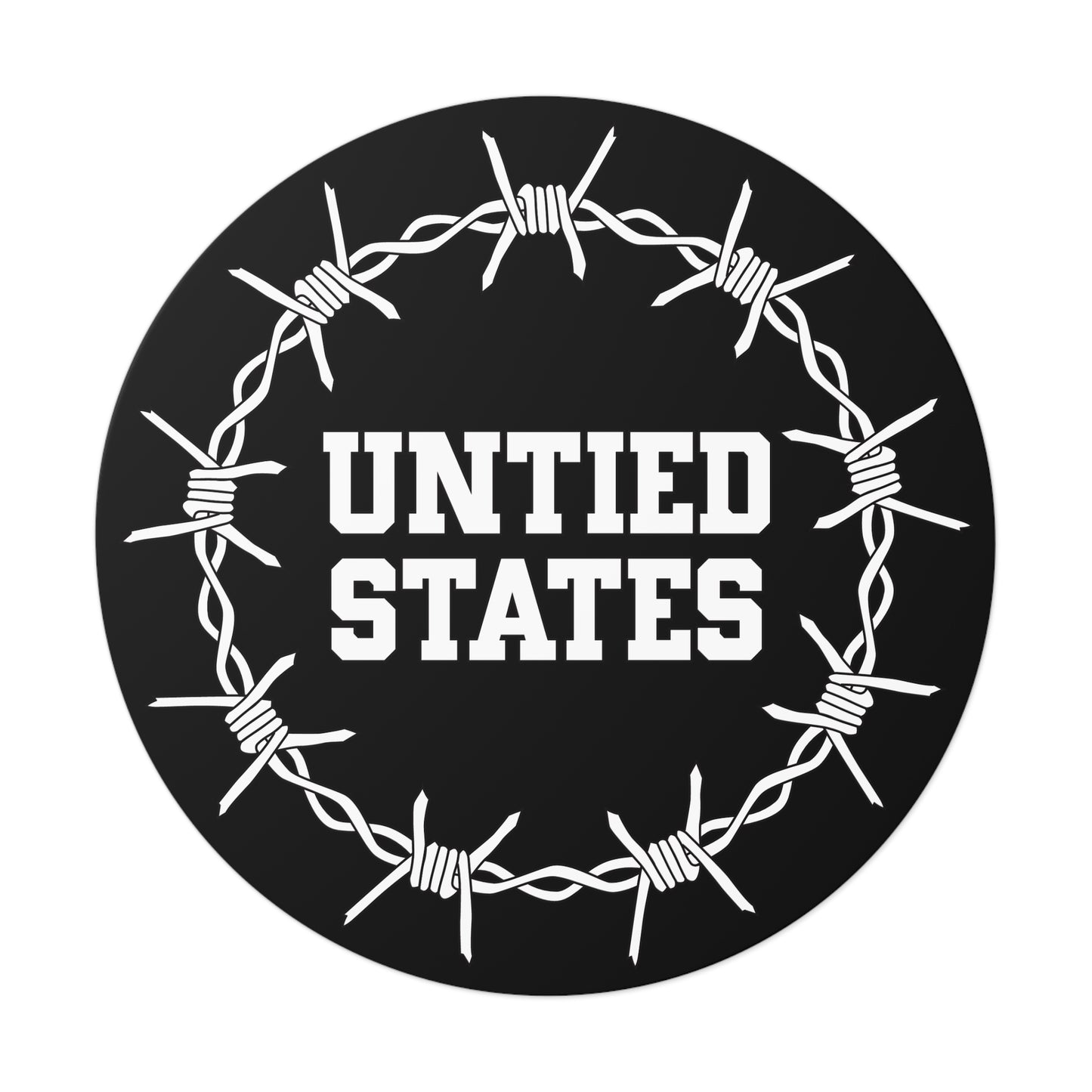 Untied States - Round Vinyl Stickers