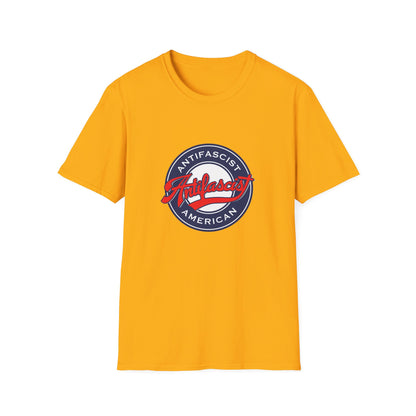 Antifascist American Baseball T-shirt