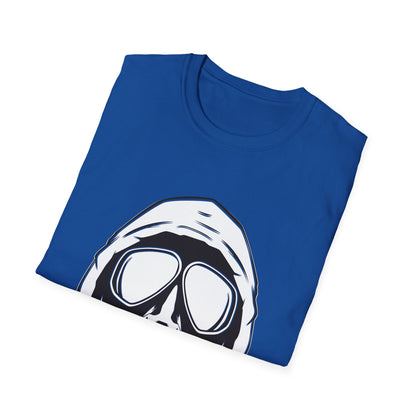 Hooded Antifa Gasmask Three Arrows T-shirt