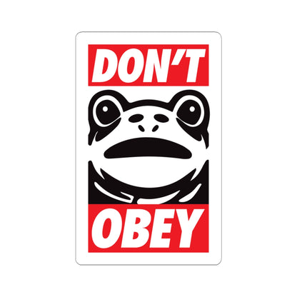 Don’t Obey – Portland Frog Kiss-Cut Sticker