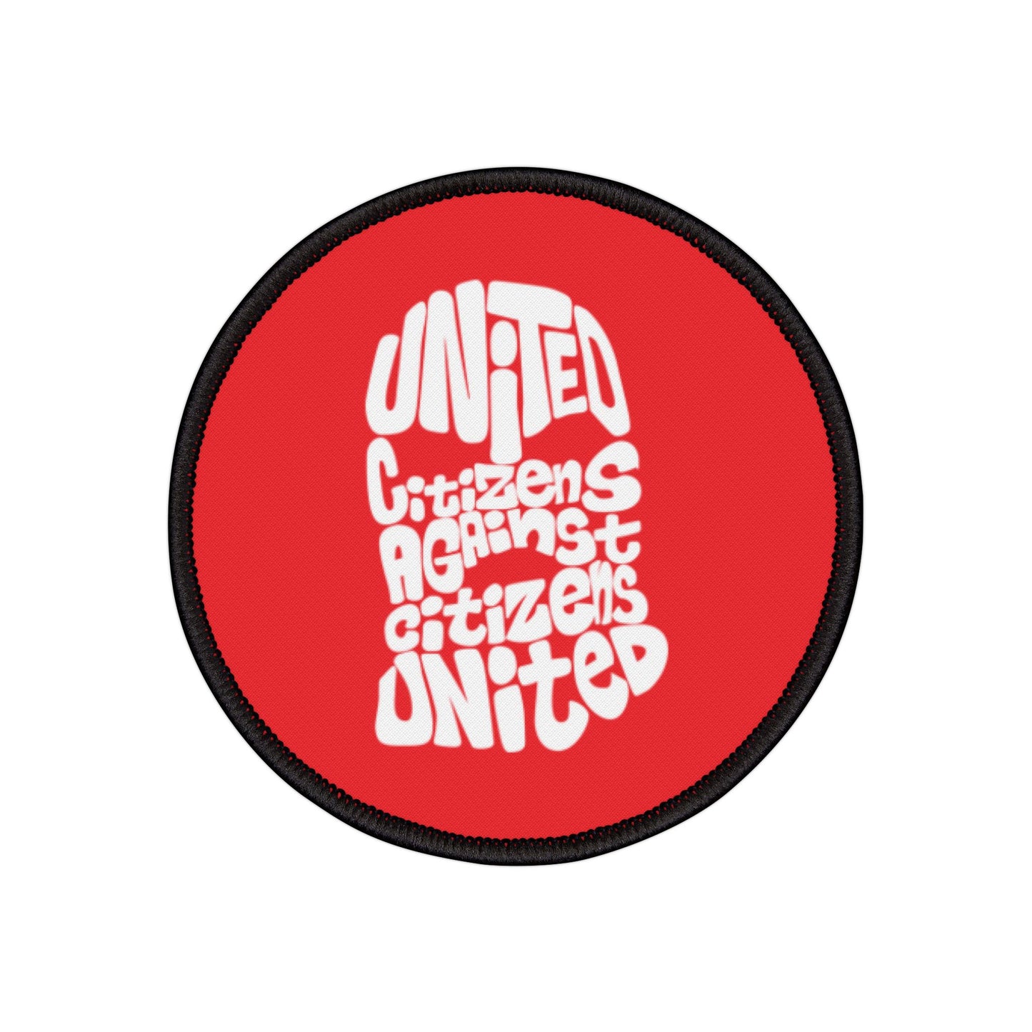 Cagoule « Citoyens unis contre les citoyens unis » - Patch thermocollant