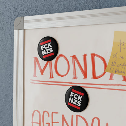 FCK NZS - Round Button Magnet - 1 & 10 pcs
