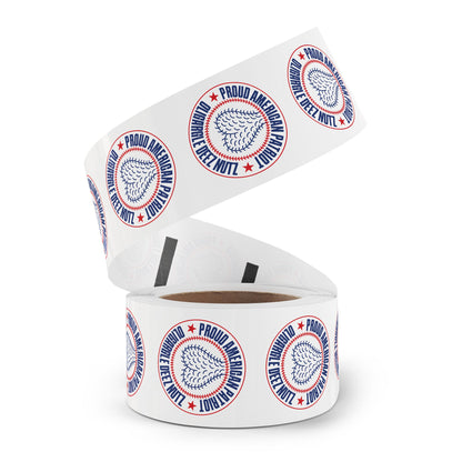 Proud American Patriot Oligargle Deez Nutz Round Sticker Label Rolls
