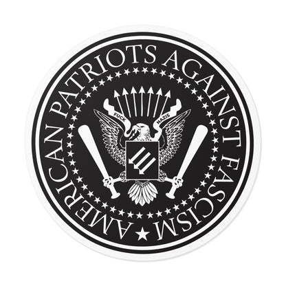 Patriotes américains contre le fascisme – Autocollants ronds en vinyle