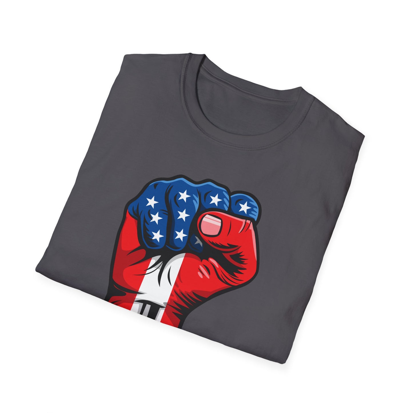 American Painted Hand – Patriotic Protest & Democracy T-Shirt