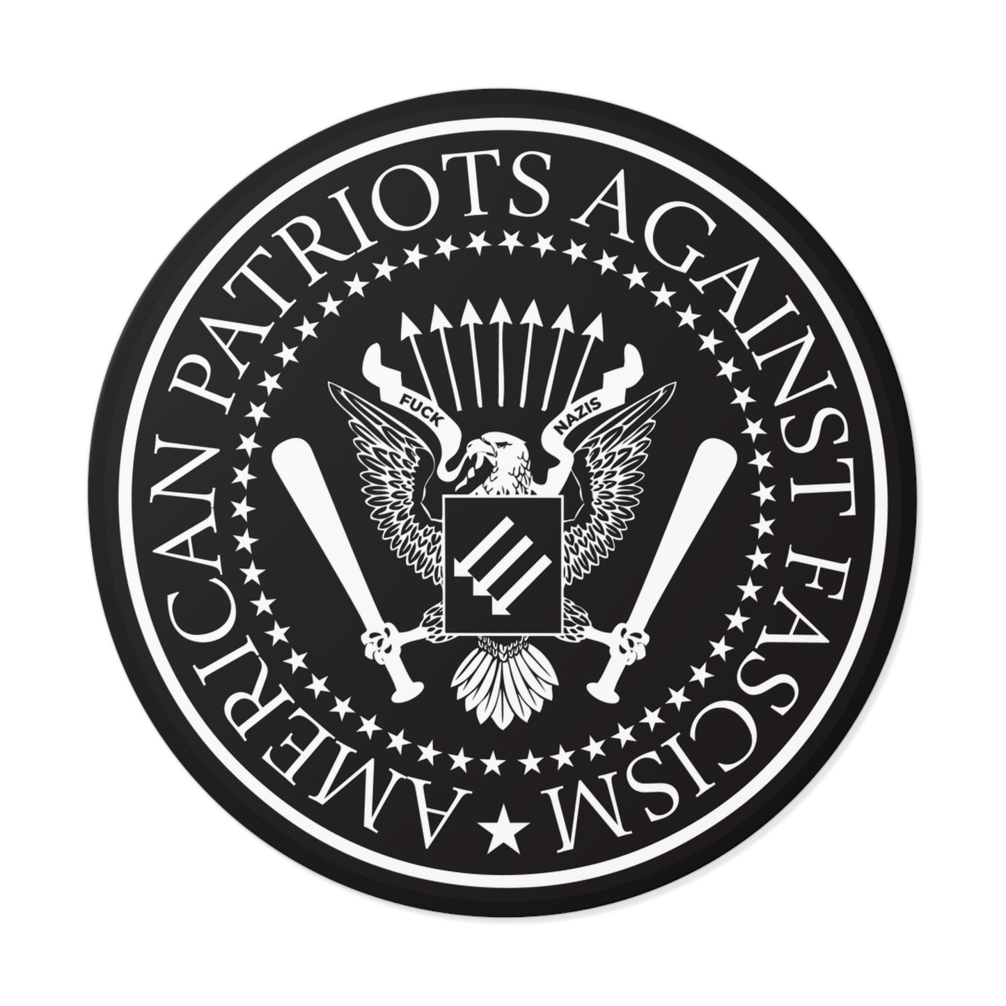 American Patriots Against Fascism – Round Vinyl Sticker