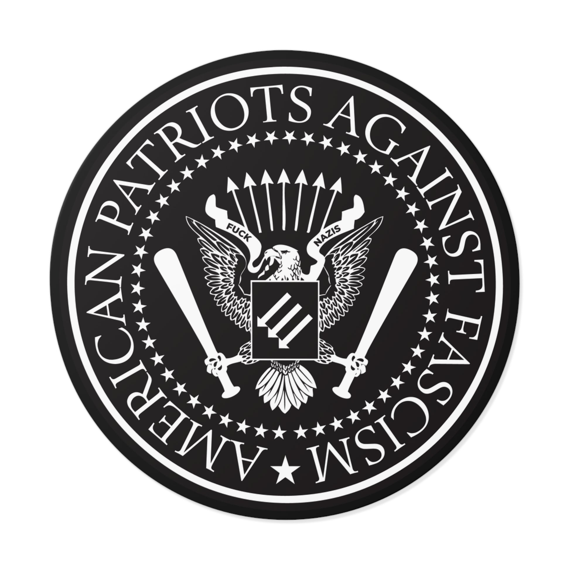 American Patriots Against Fascism – Round Vinyl Sticker