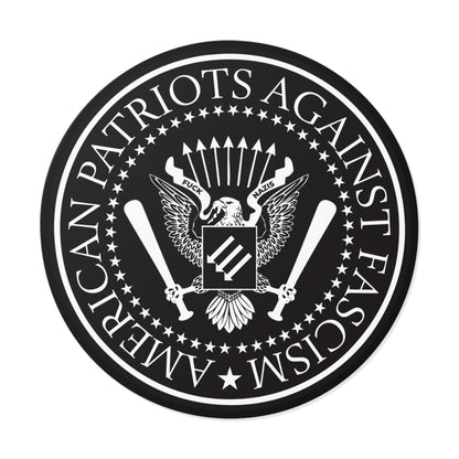 American Patriots Against Fascism – Round Vinyl Sticker