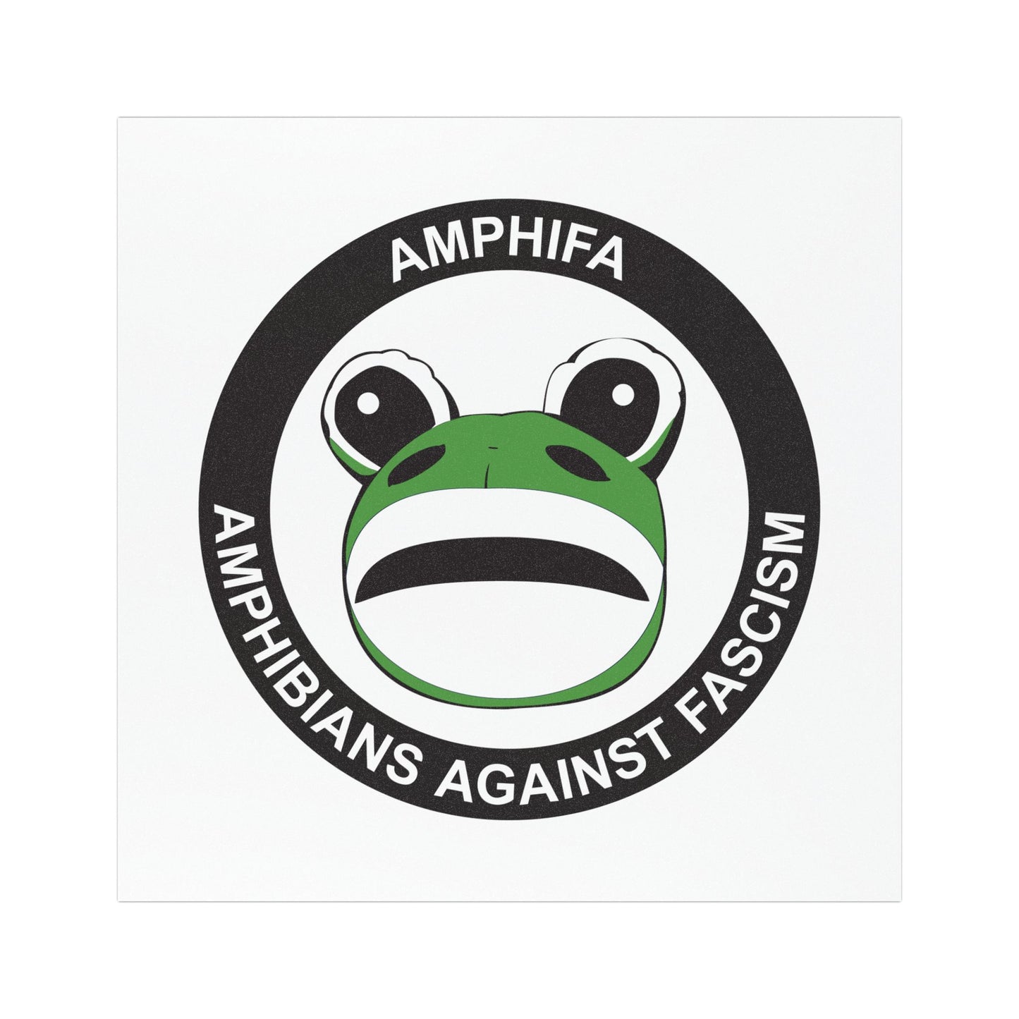 Amphifa Car Magnet – Amphibians Against Fascism – Portland Frog Antifascist Magnet