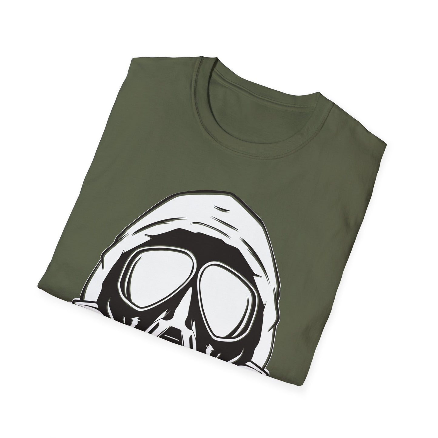 Hooded Antifa Gasmask Three Arrows T-shirt