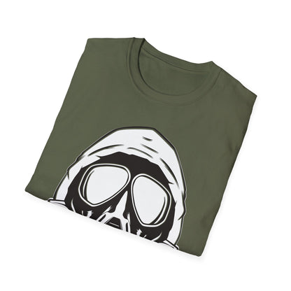 Hooded Antifa Gasmask Three Arrows T-shirt