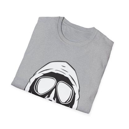 Hooded Antifa Gasmask Three Arrows T-shirt