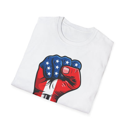 American Painted Hand – Patriotic Protest & Democracy T-Shirt
