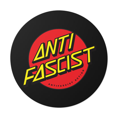 Antifascist Action - Round Vinyl Stickers