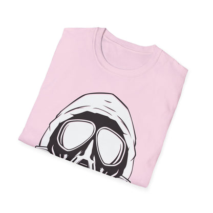 Hooded Antifa Gasmask Three Arrows T-shirt