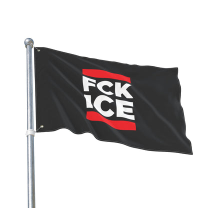 FCK ICE Flag — Immigrant Rights Protest Flag, Double-Sided