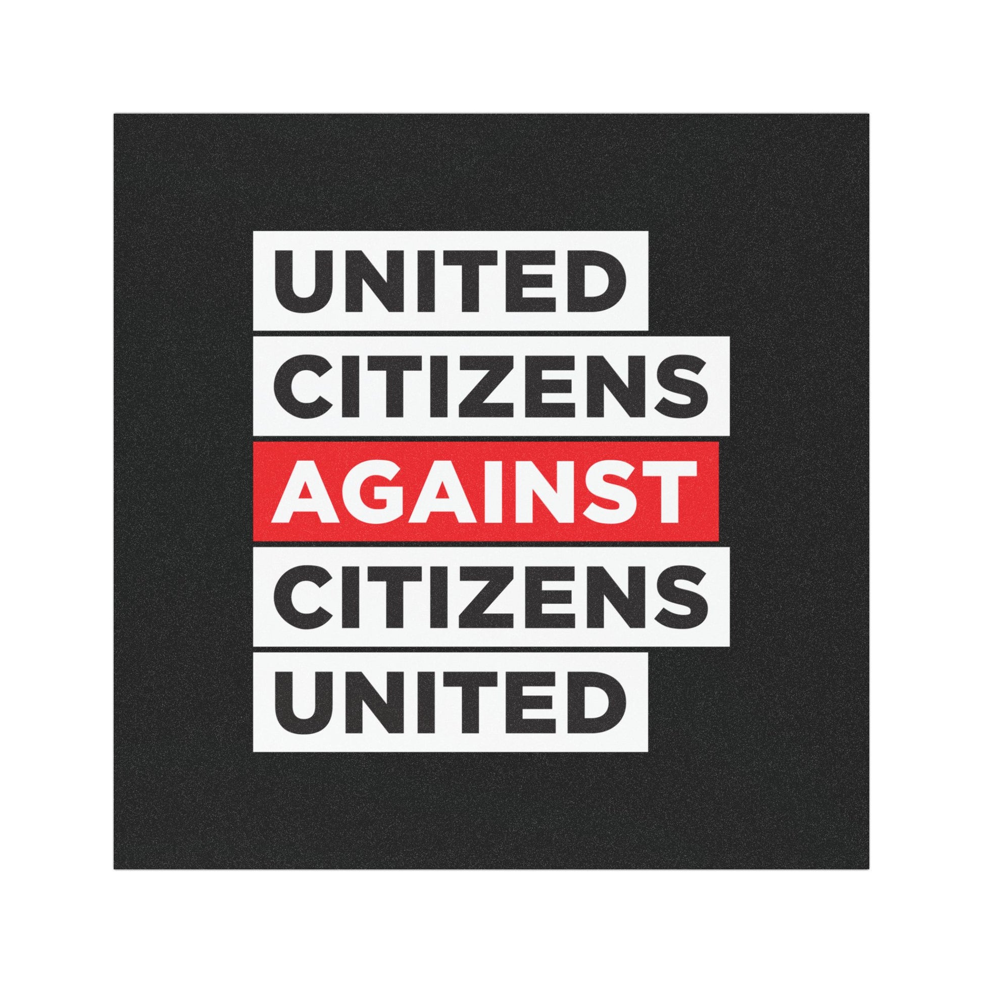 United Citizens Against Citizens United - Car Magnet - Free Oppression